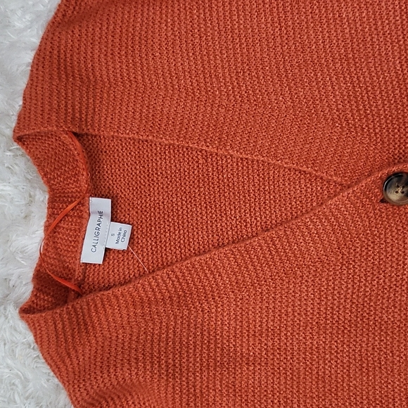 Calligraphie Balloon Sleeveless Cardigan - Picture 4 of 10